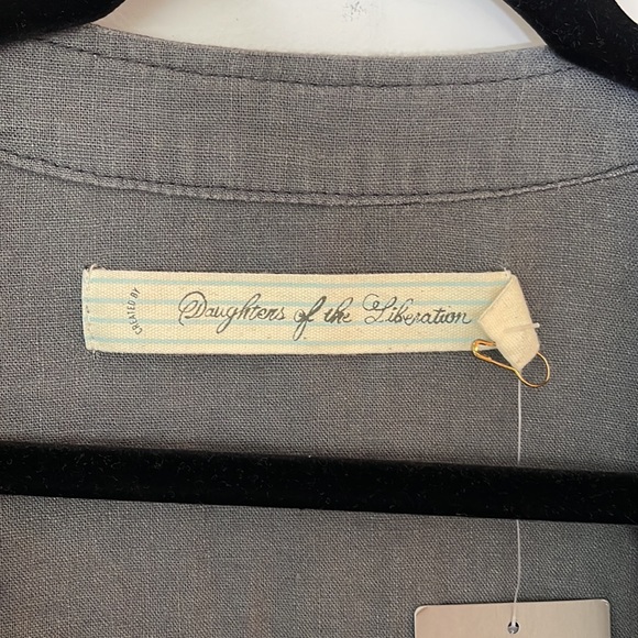 Anthropologie Daughters of the Liberation Draped Surplus Jacket Size Medium - Picture 4 of 10